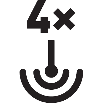 4x Booster - zvýšený výkon