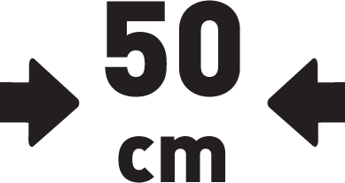 Šírka 50 cm