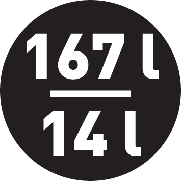 Objem chladničky/mrazničky 167/14 l