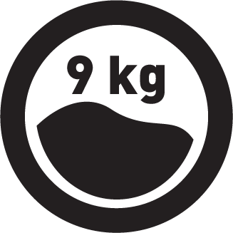 Náplň bielizne 9 kg