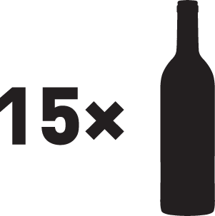 Počet fliaš 15x