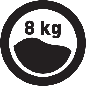 Náplň bielizne 8 kg