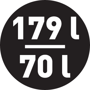 Objem chladničky/mrazničky 179/70 l