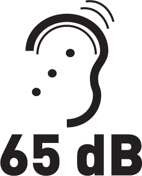 Hlučnosť 65 dB