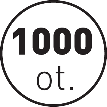 Až 1000 otáčok za minútu pri odstreďovaní