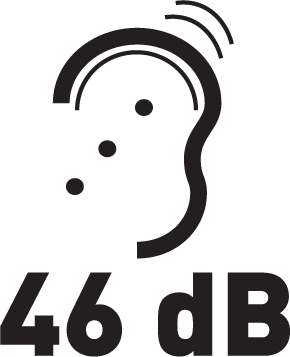 Hlučnosť 46 dB
