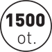 Až 1500 otáčok za minútu pri odstreďovaní