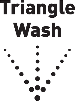 Triangle Wash - tlakové umývanie veľmi špinavého riadu umiestneného v zadnej časti spodného koša.