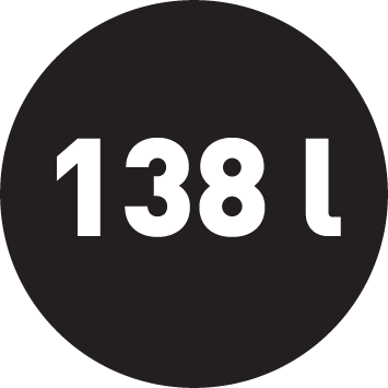 Objem mrazničky 138 l