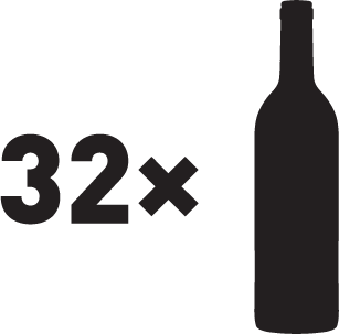 Počet fliaš 32x