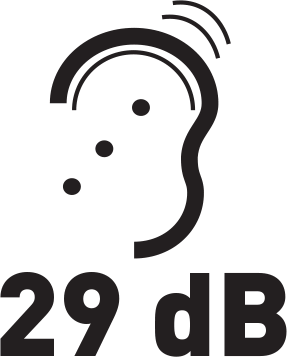 Hlučnosť 29 dB