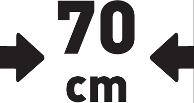 Šírka 70 cm