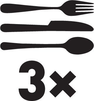 3x príborová zásuvka