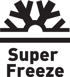 Super Freeze - funkcia rýchleho zmrazenia potravín vložených do mrazničky.