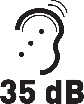 Hlučnosť 35 dB